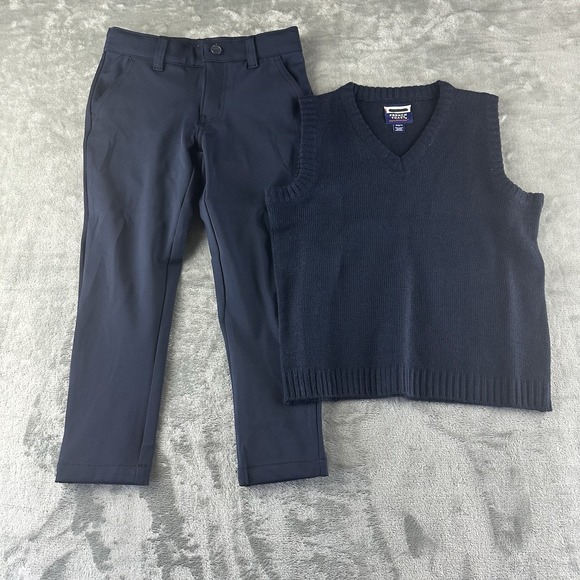 French Toast Other - French Toast Outfit Set Boy's S (6/7) Pants Vest Navy Blue